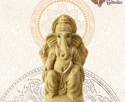 1 Feet Clay Ganpati Idol