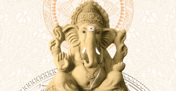 5.6 Feet Clay Ganpati Idol