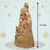 3 Feet Clay Ganpati Idol