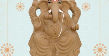 4 Feet Clay Ganpati Idol