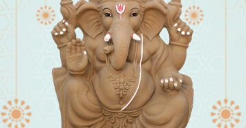 4.2 Feet Eco friendly clay Ganesha Idol