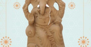 4 Feet Clay Ganpati Idol