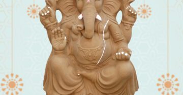 4.6 Feet Clay Ganpati Idol