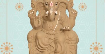 6 Feet Clay Ganpati Idol